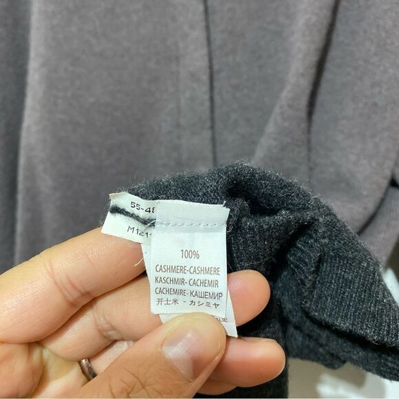 Brunello Cucinelli 100% Cashmere Colorblock 3/4 Sleeve Cardigan - Picture 4 of 9